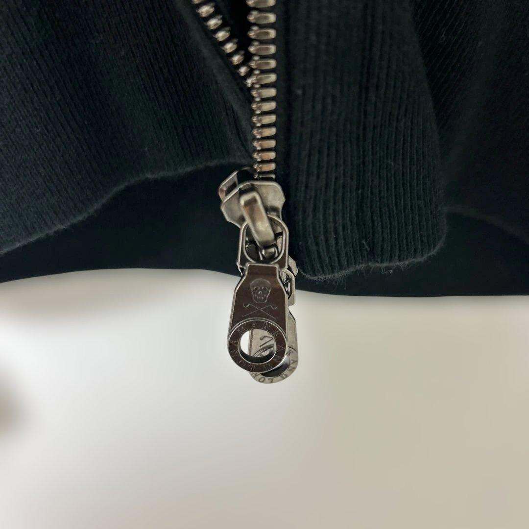 MARK&LONA ジップパーカー 2WAY ファー付 スカル S