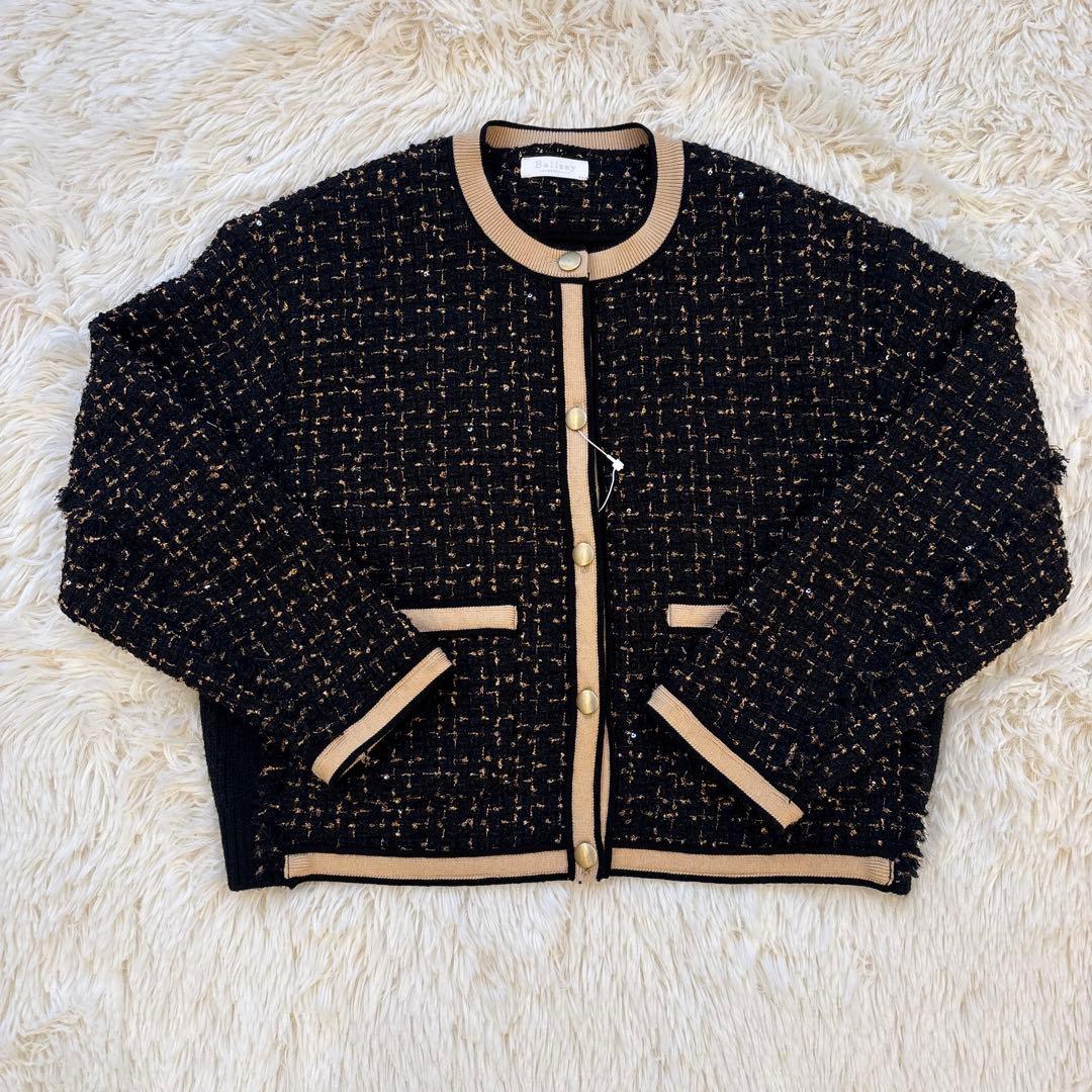 TOMORROWLAND ニットコンビツイード ジャケット