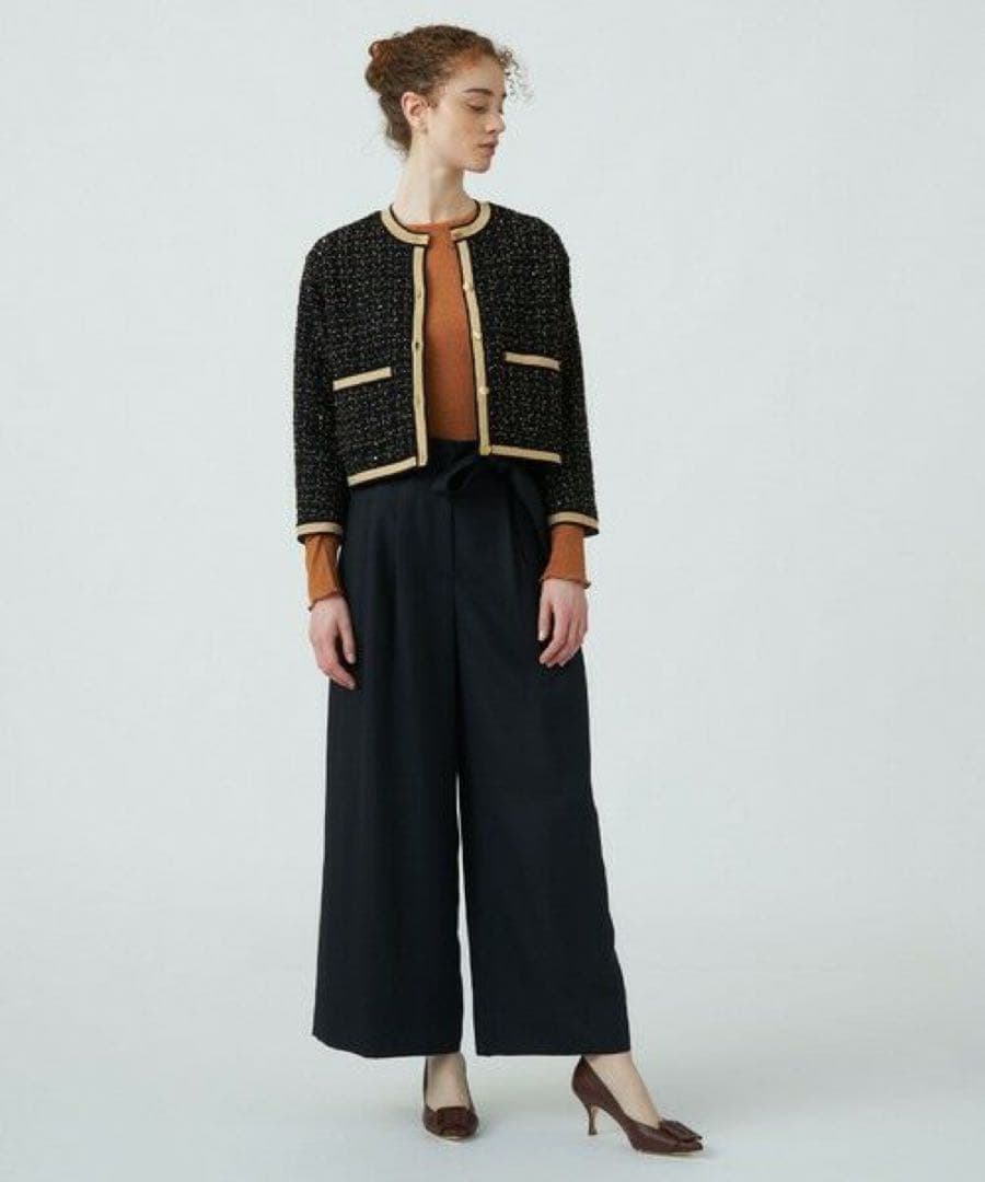 TOMORROWLAND ニットコンビツイード ジャケット