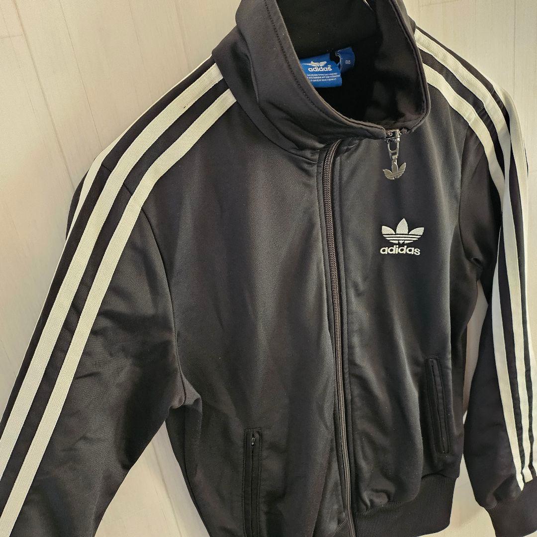 【人気】アディダス FB トラックジャケット バックプリント 黒 レディース S