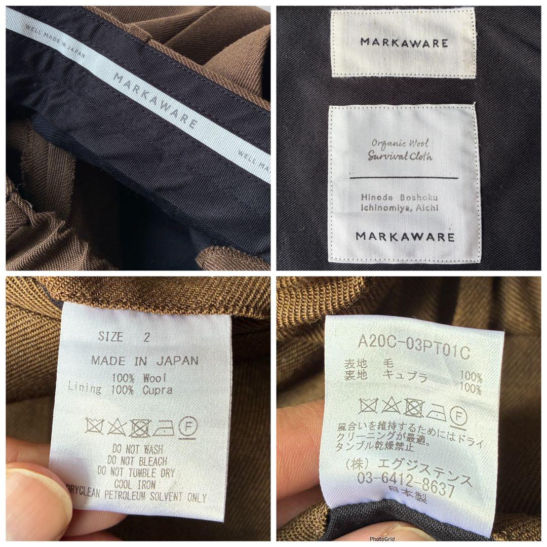MARKAWARE マーカウェア 20aw スラックス パンツ ジャケット M