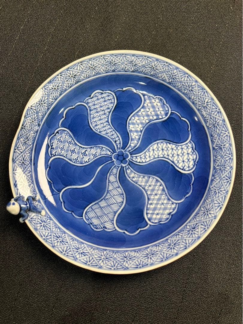 九谷焼　上出長右衛門窯　一閑人　銘々皿　5客