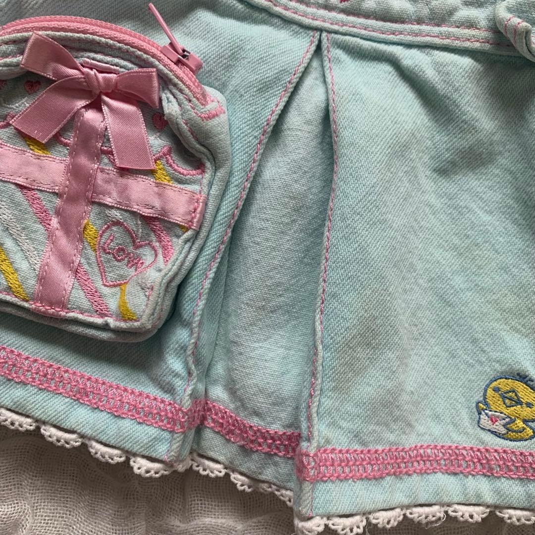 日*1様 メゾピアノ　ミミポポちゃん　プリーツスカート