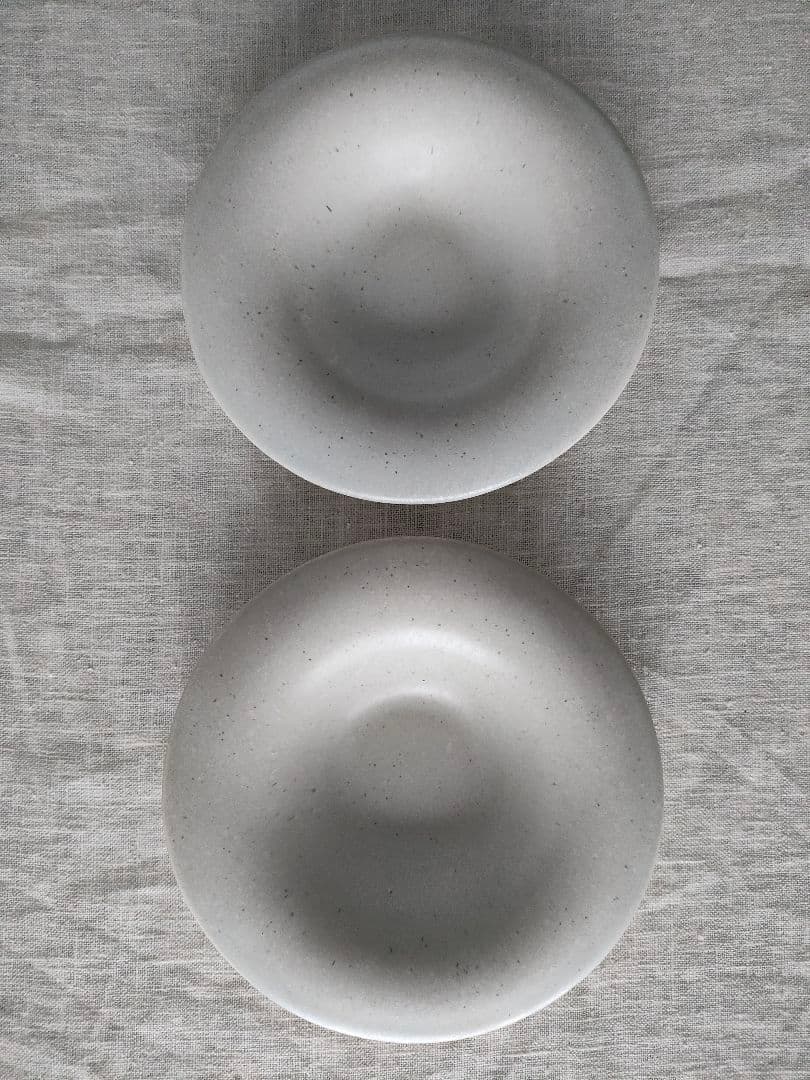 京都の入江佑子さん作「flat bowl」　皿2枚セット