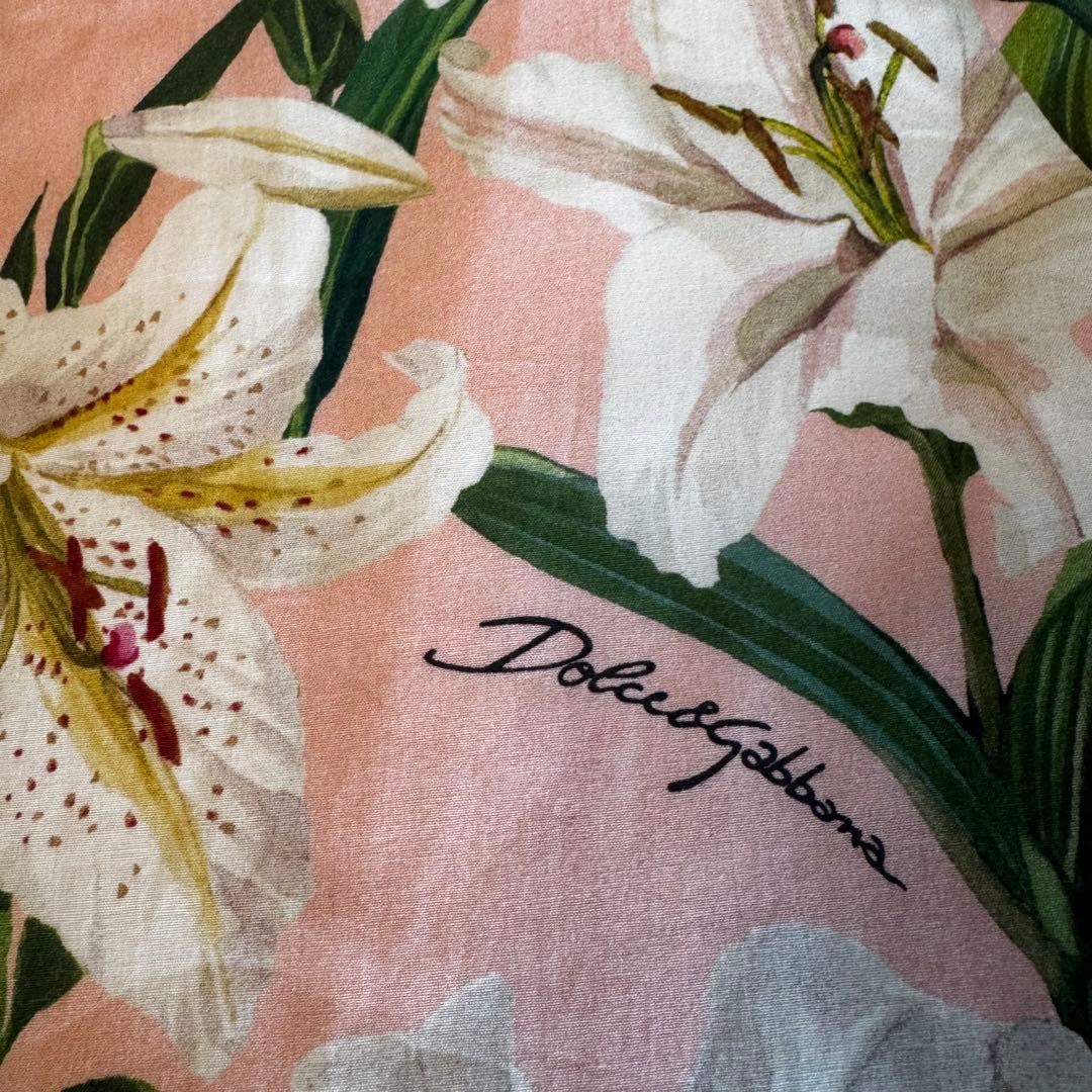 花柄半袖フレアワンピース