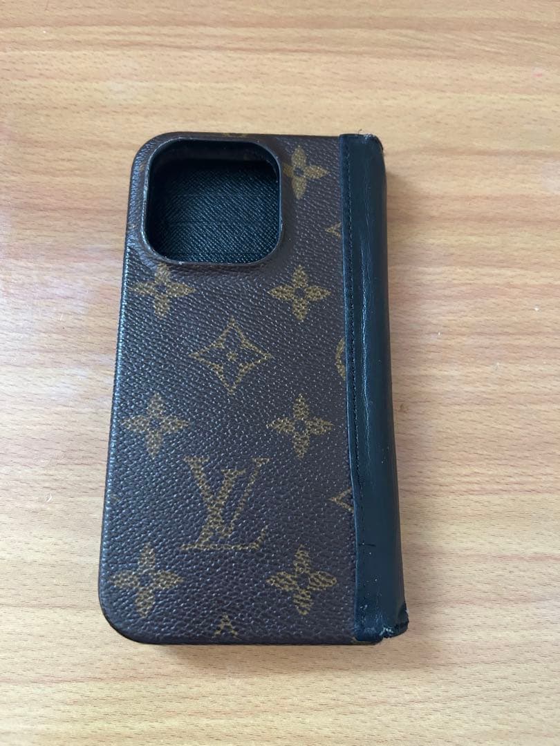 Louis Vuitton 手帳型iPhone14 ケース ブラウン
