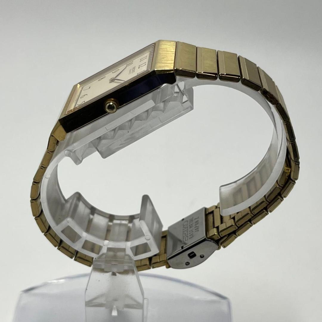 【美品・新品電池】セイコー SEIKO 5P30 クォーツ レクタンギュラー