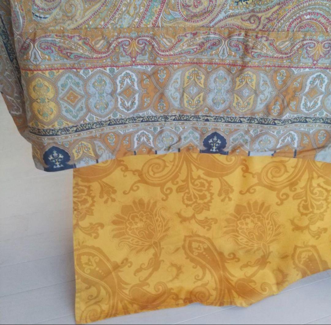 【エトロ】ペイズリー柄掛け布団カバー