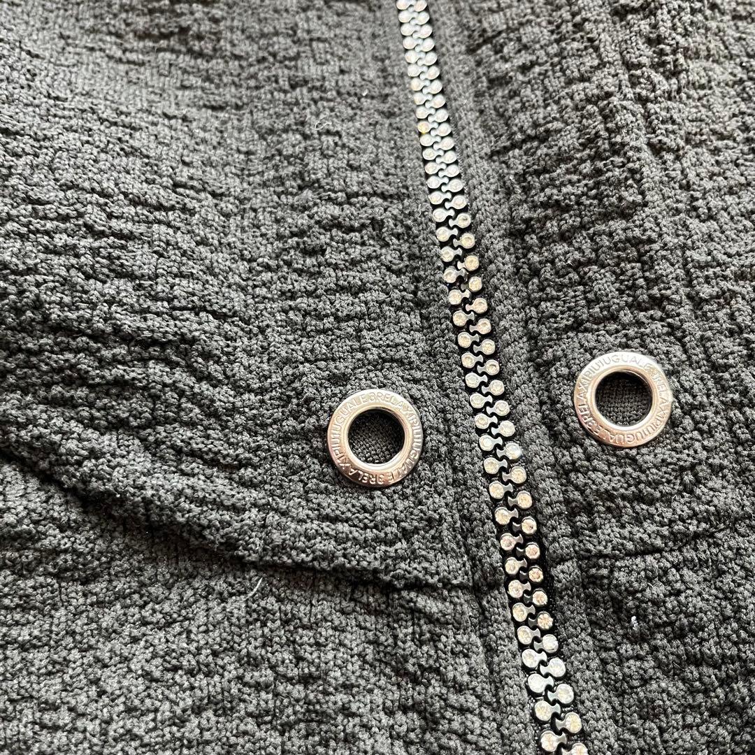 1piu1uguale3 フルジップパーカーセットアップwジップ 装飾　y2k