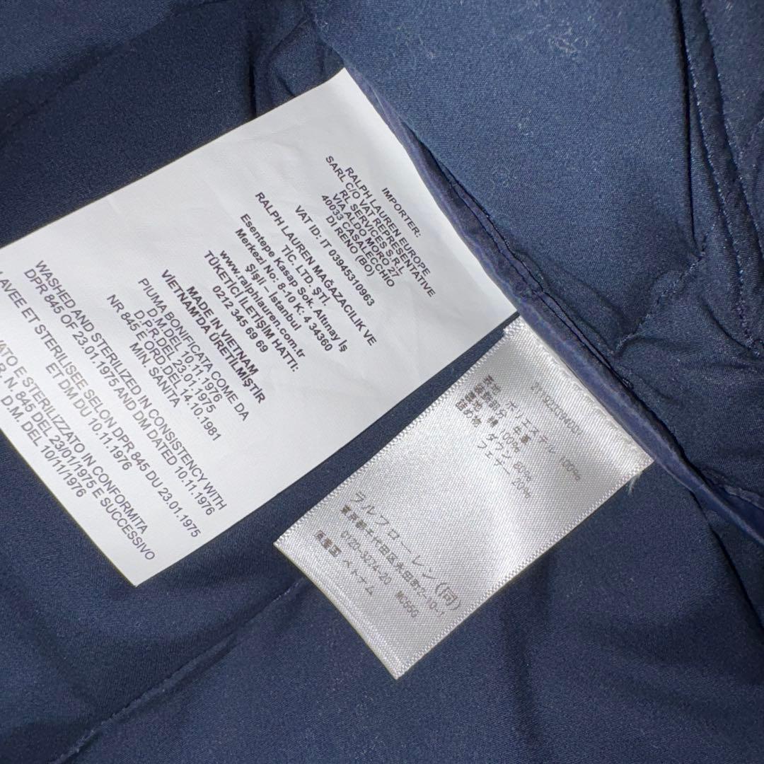 新品未使用 ポロラルフローレン ダウンベスト XS ネイビー