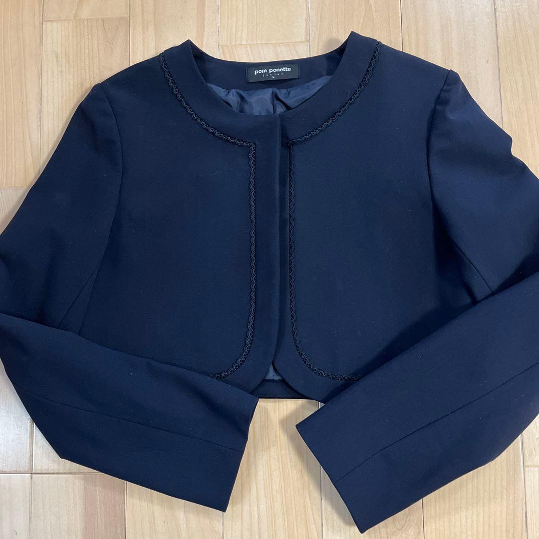 ポンポネットジュニア　フォーマル　ジャケット　ワンピース　リボン　3点