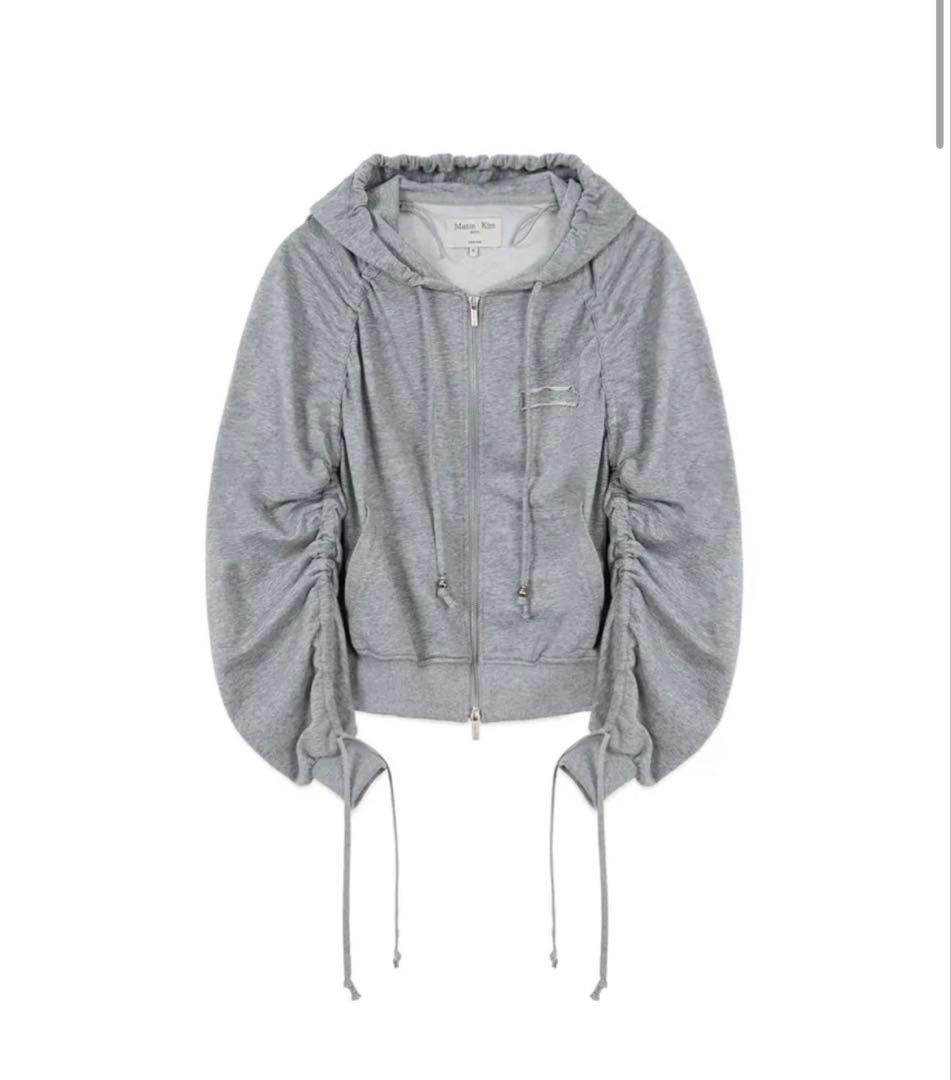 Matin Kim 　SLEEVE STRING DETAIL HOODY