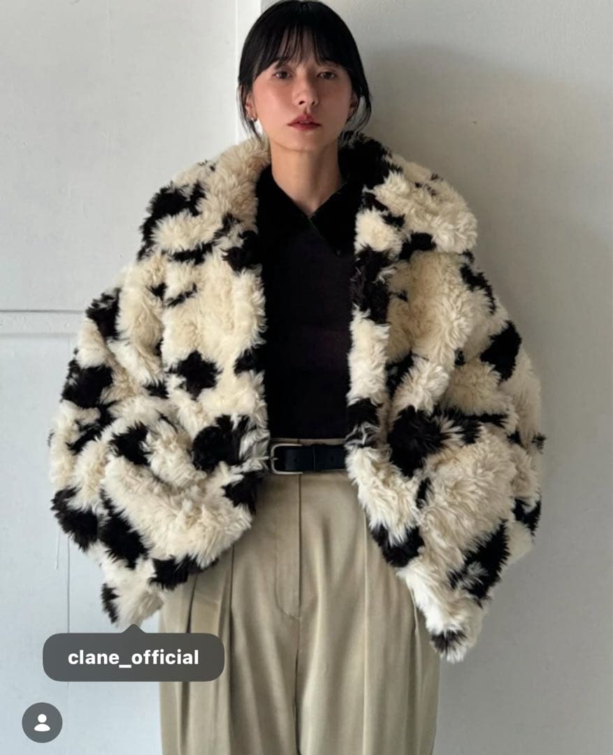 【CLANE】cow boa blouson