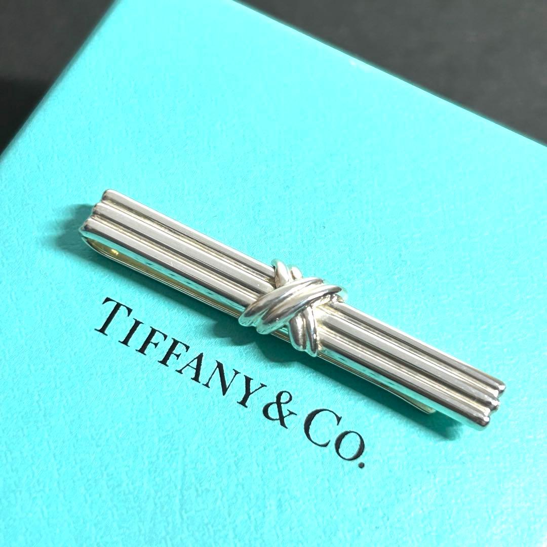 ティファニー ネクタイピン シグネチャー クロス シルバー925 タイピン