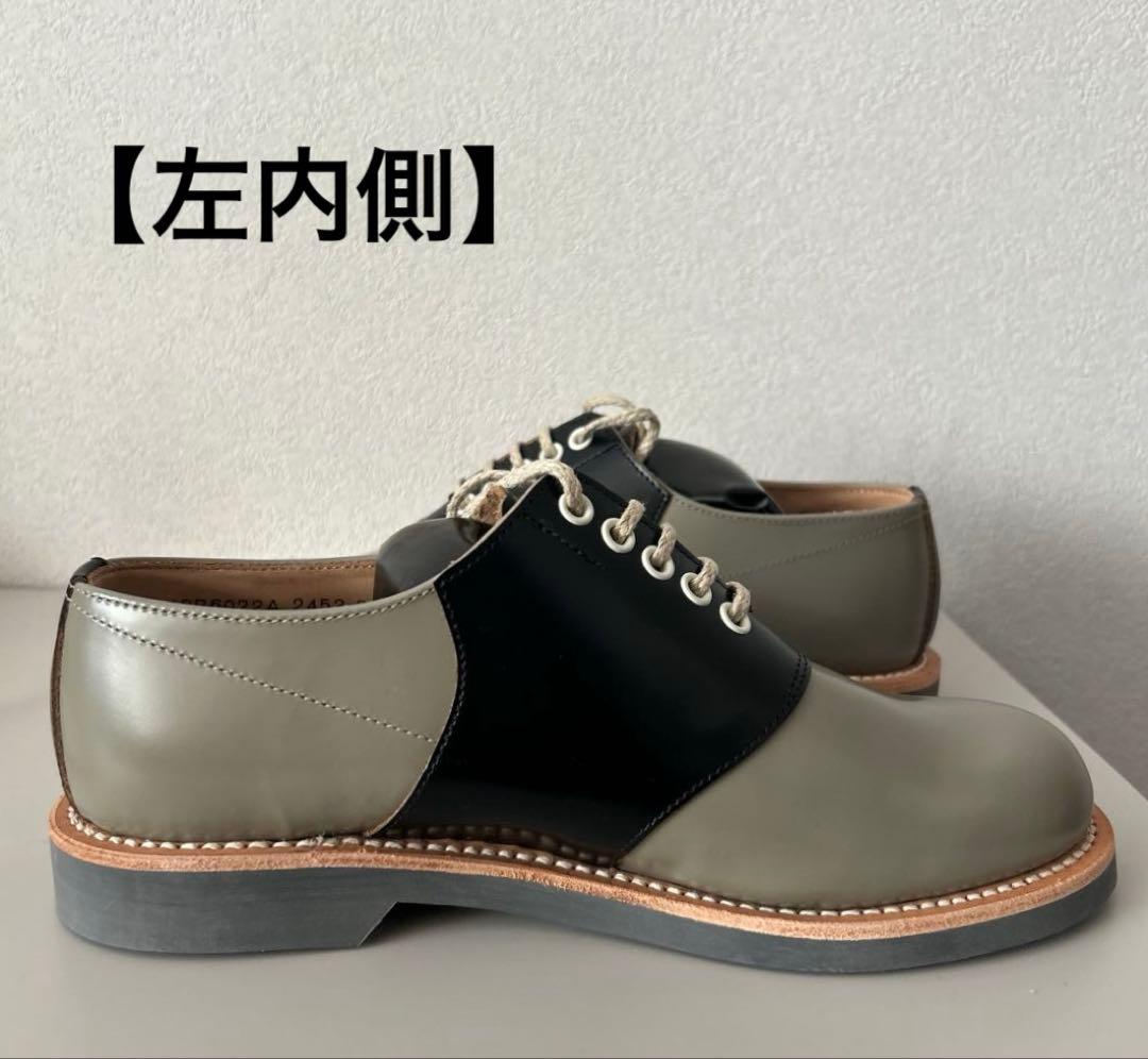 ★新品未使用、超美品★REGAL サドルシューズ(ブラックソーテル)