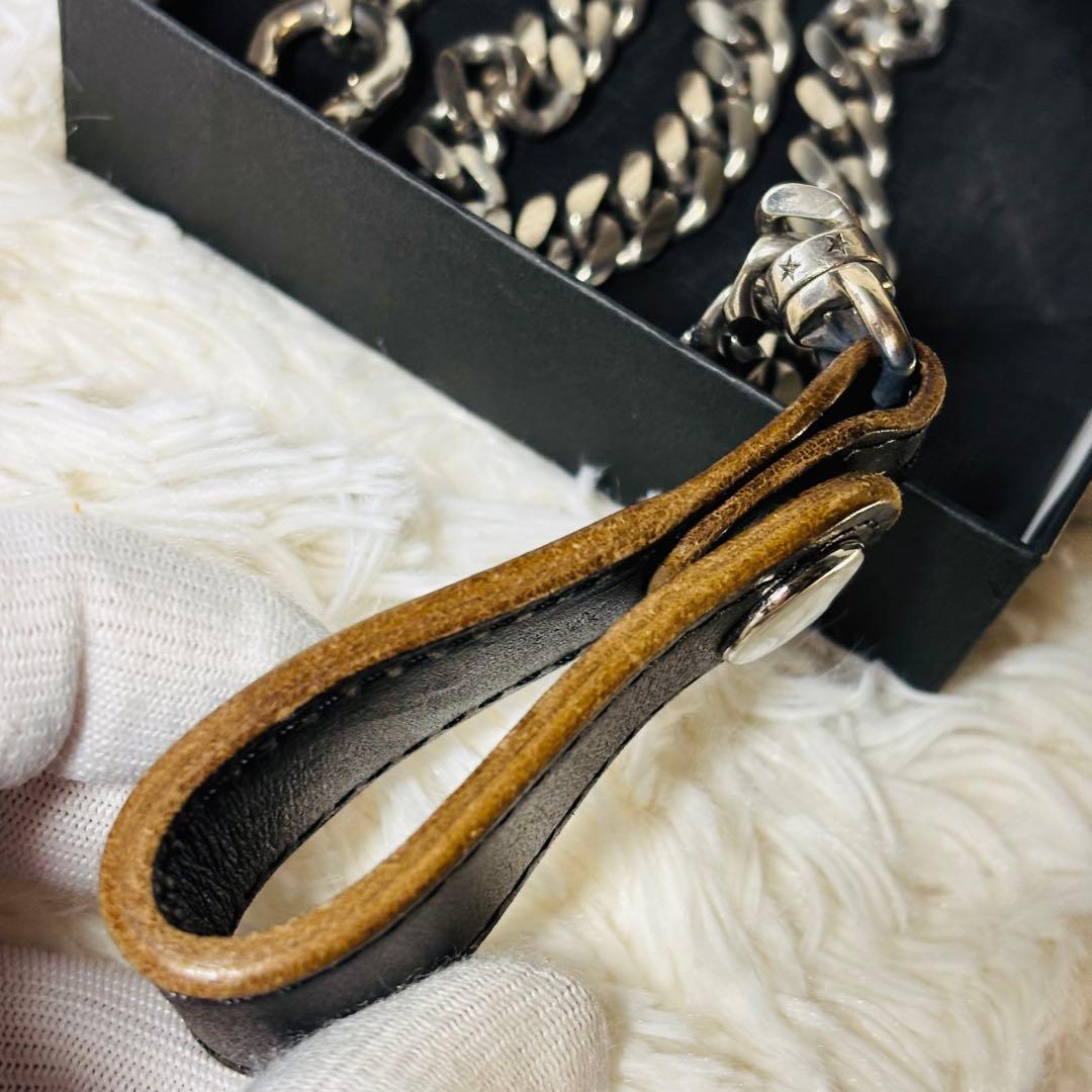 inception ウォレットチェーン　シルバー　アクセサリー　ブラック