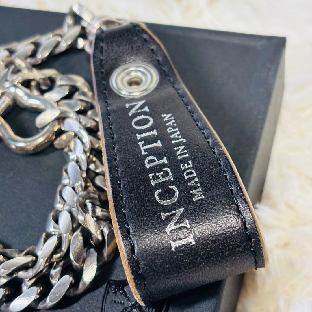 inception ウォレットチェーン　シルバー　アクセサリー　ブラック