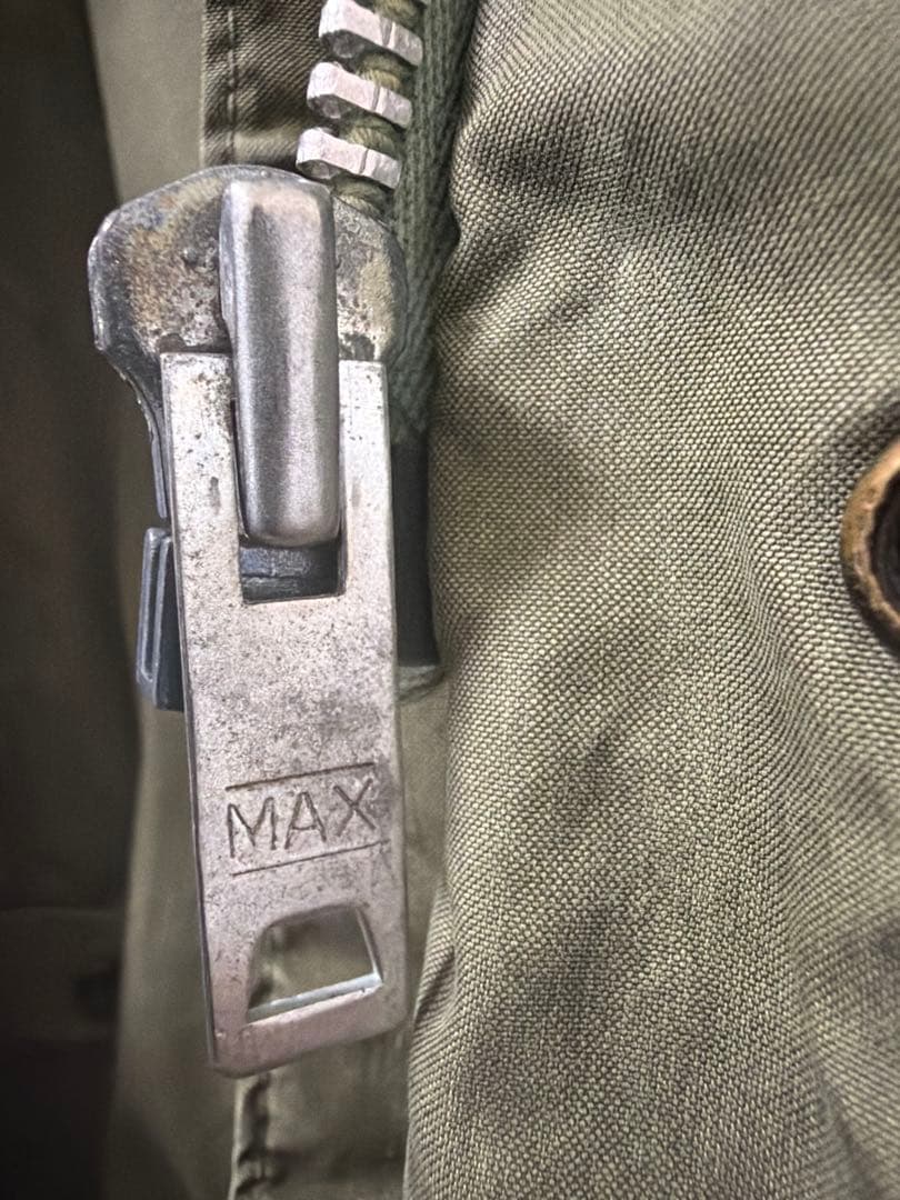 60s初期実物M-65 MAXジップ希少シェルM-R