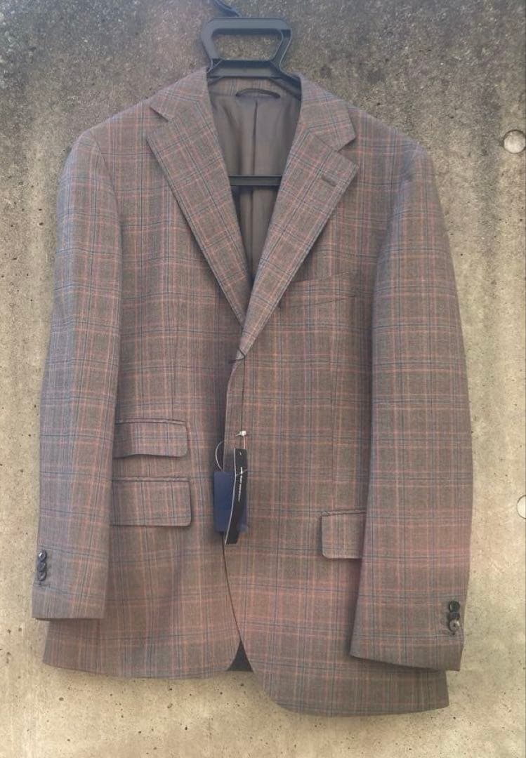 スーツカンパニー E.THOMAS セットアップ チェック スーツ AB5