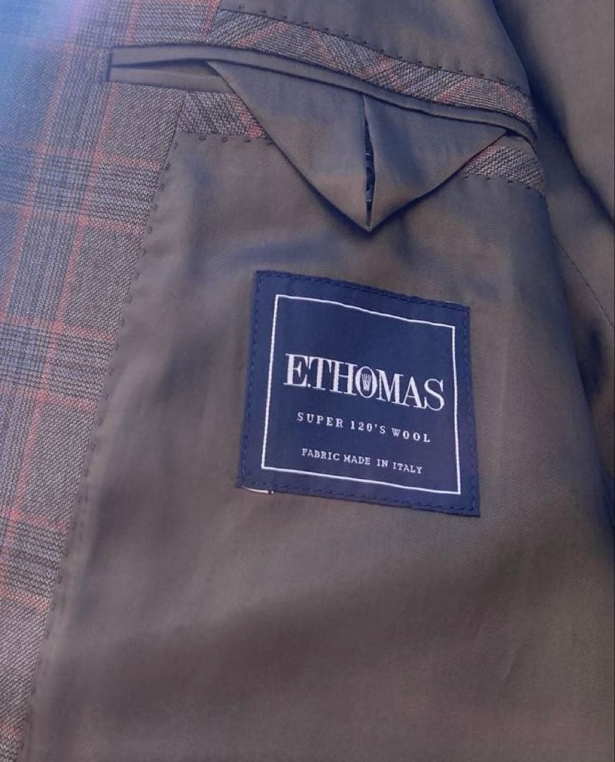 スーツカンパニー E.THOMAS セットアップ チェック スーツ AB5