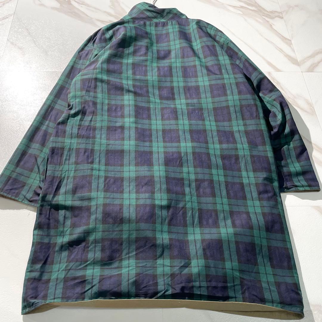 入手困難✨ デドゥエ d-due リバーシブルコート チェック柄 ベージュ系