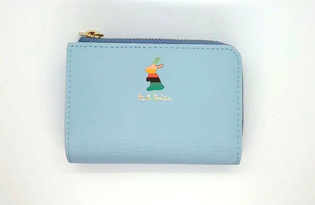 新品 未使用 Paul Smith 水色 キーケース 小銭入れ