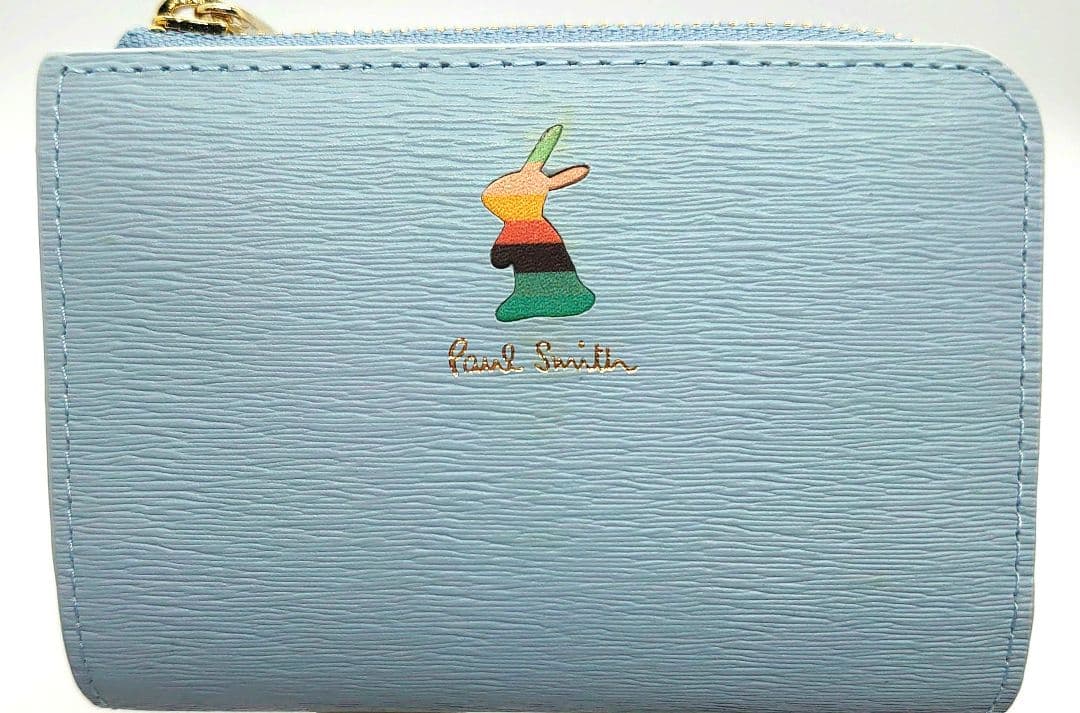 新品 未使用 Paul Smith 水色 キーケース 小銭入れ