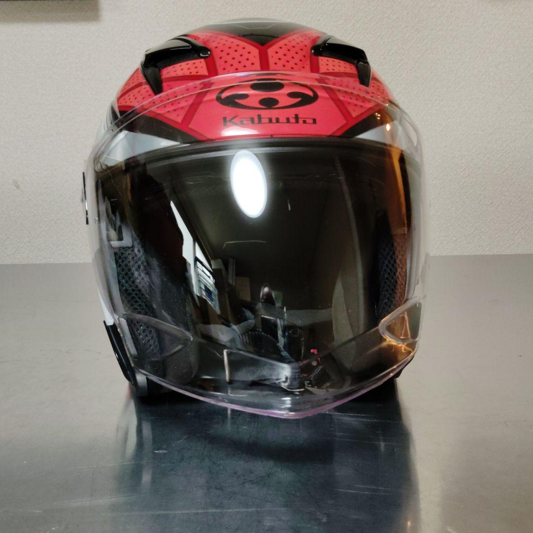 OGｋカブトジェットヘルメット ブラック/レッド