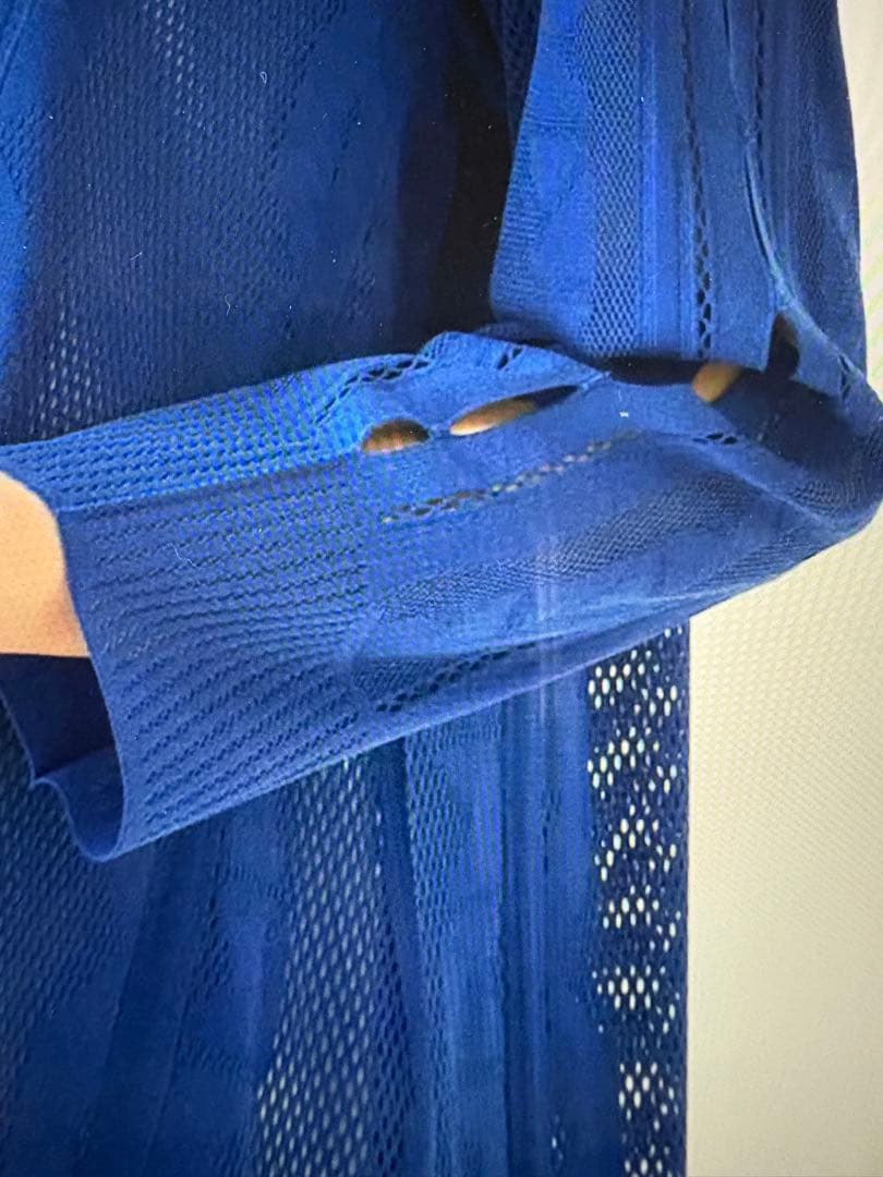 ヒロコビス プリモーディアルニットチュニック　ブルー　９号