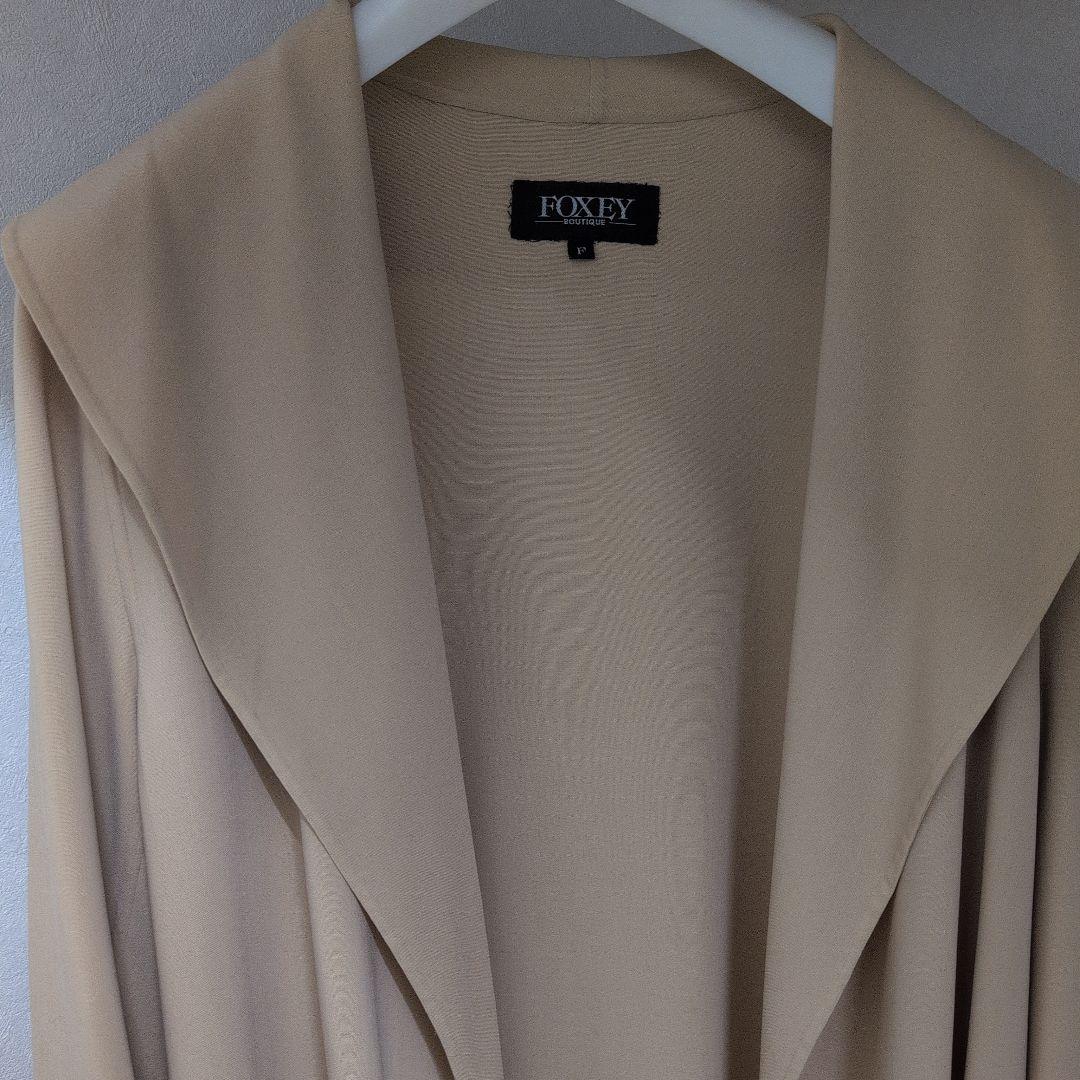 フォクシー　ナチュラルベージュ 　一枚仕立てコート