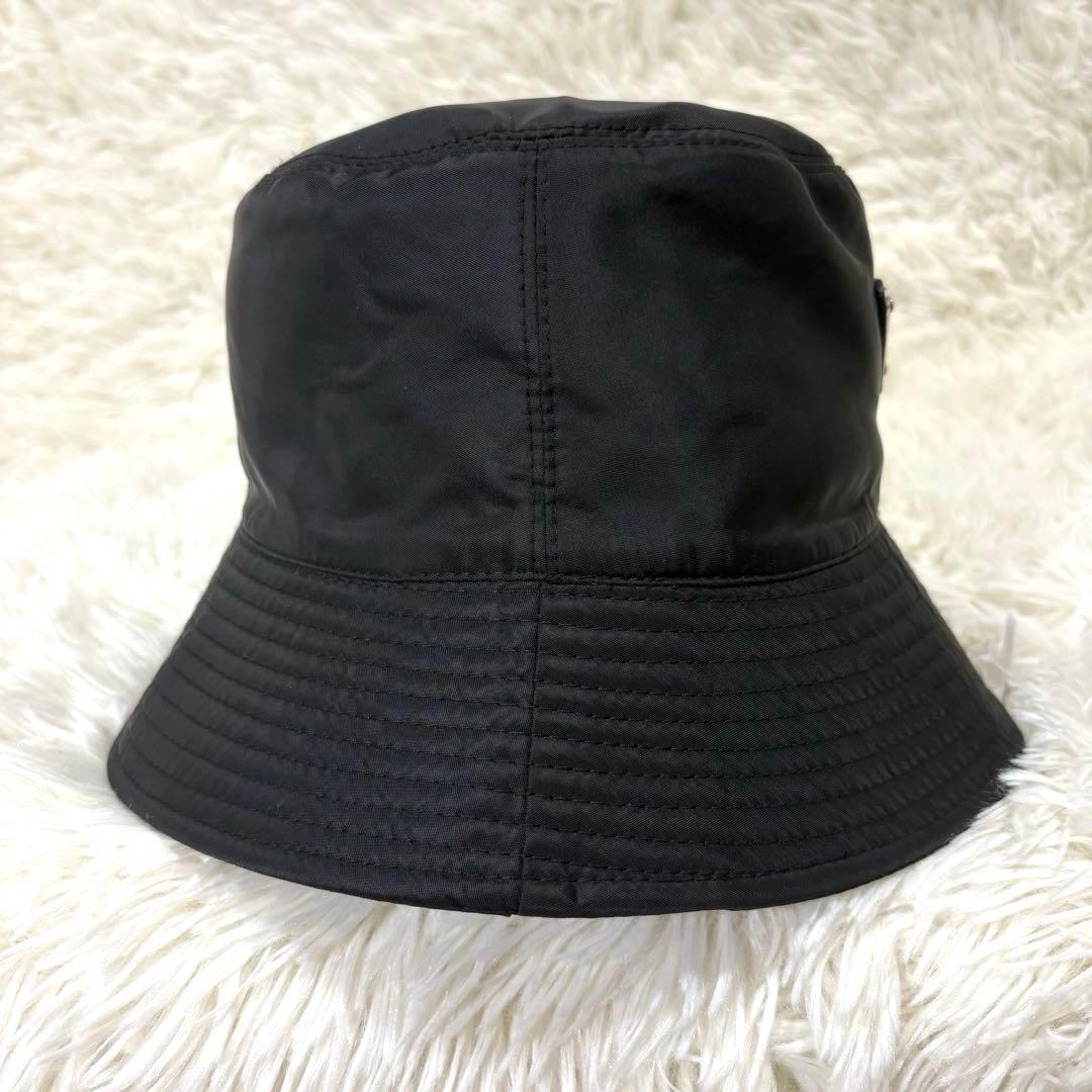 【美品】PRADA プラダ　三角プレート　ナイロン　バケットハット