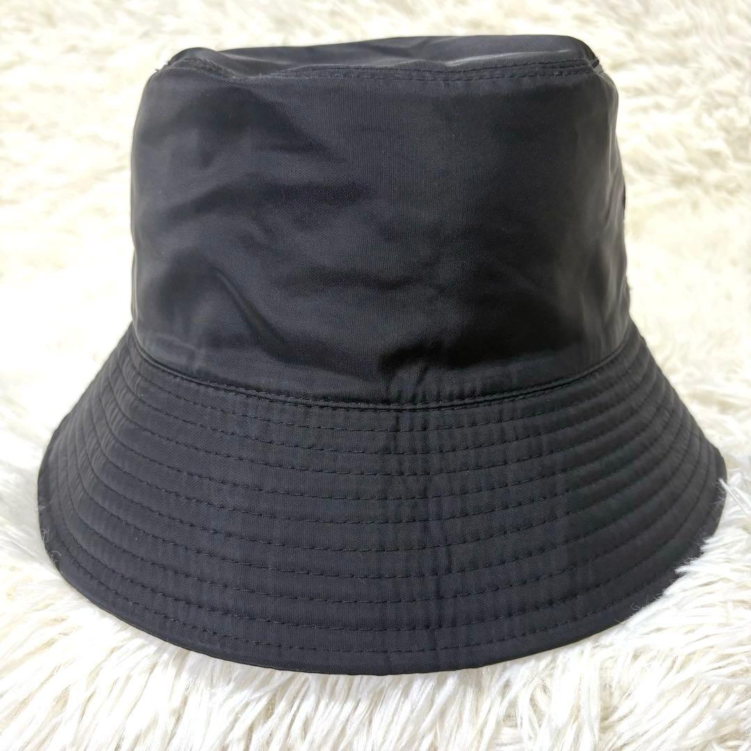 【美品】PRADA プラダ　三角プレート　ナイロン　バケットハット