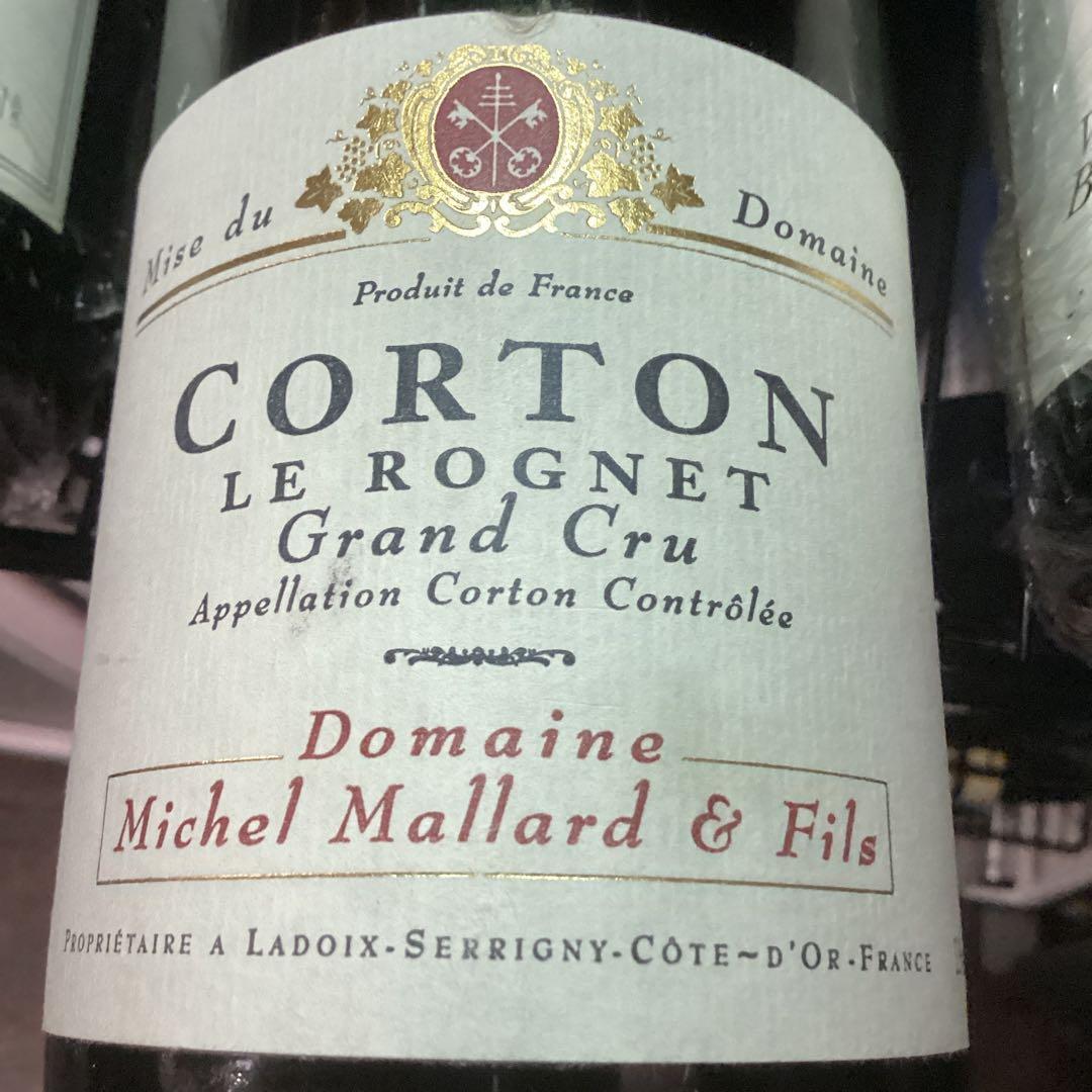 コルトン・レ・ロニェ・1995 ドメーヌ・ミシェル・マラール 赤・グランクリュ