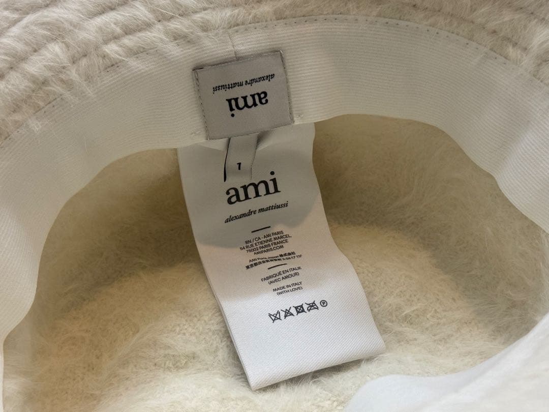 ami paris　AMI DE COEUR スタッズ バケットハット