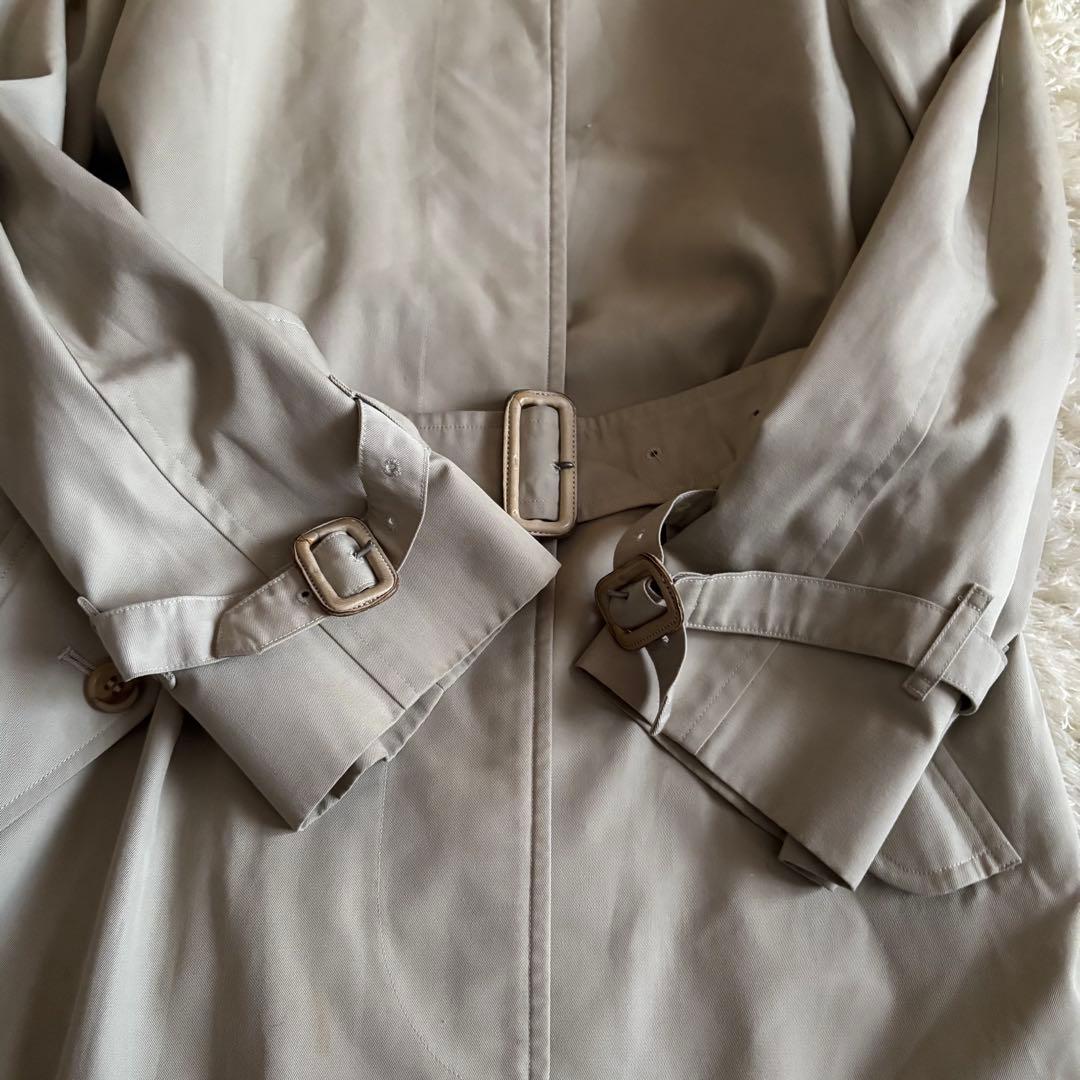 バーバリー トレンチコート ベルト ノバチェック レディース M