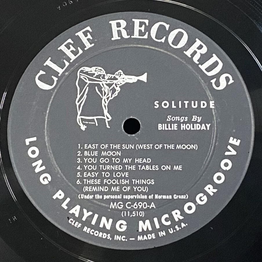 ★至高の逸品【USオリジナル／MONO／深溝】 ビリー・ホリデイ／ ソリチュード