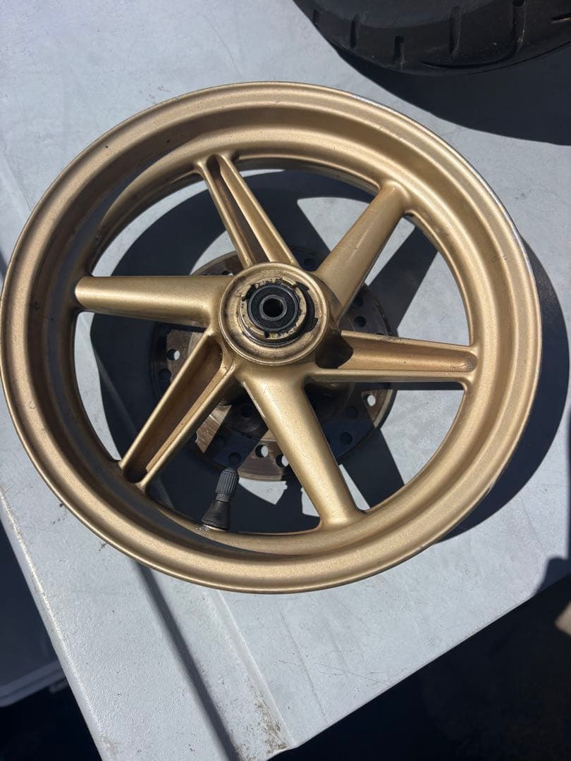 Pon⭐︎　DIO zx金ホイール　ディオ　ゴールド　前後セット