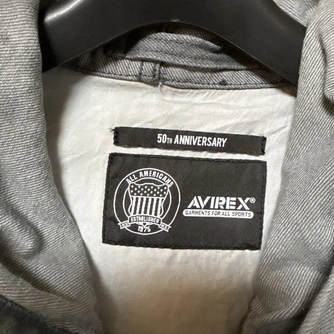 週末特価‼️まとめ買い対応‼️AVIREXデニムシグネチャーロゴパーカー