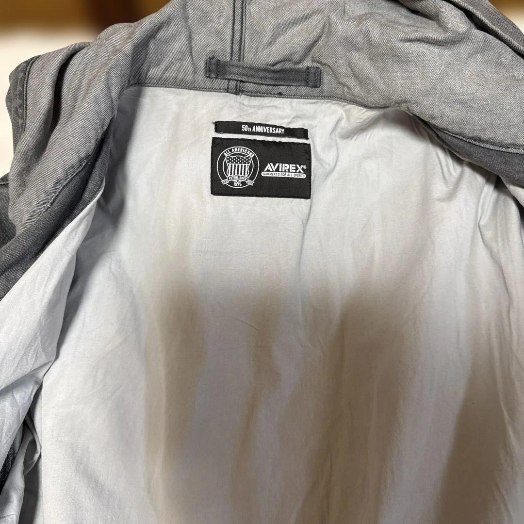 週末特価‼️まとめ買い対応‼️AVIREXデニムシグネチャーロゴパーカー