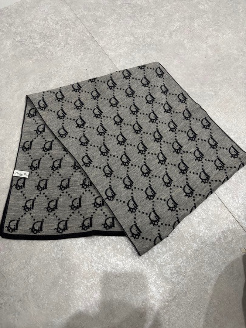 Christian Dior ディオール　オブリーク　リバーシブル　マフラー