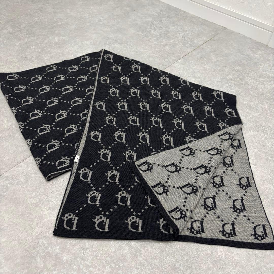 Christian Dior ディオール　オブリーク　リバーシブル　マフラー