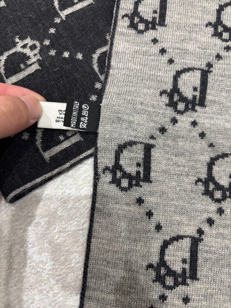 Christian Dior ディオール　オブリーク　リバーシブル　マフラー