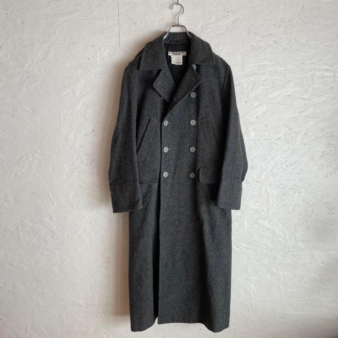 古着80s 90s Vintage キャサリンハムネット ウールロングコート