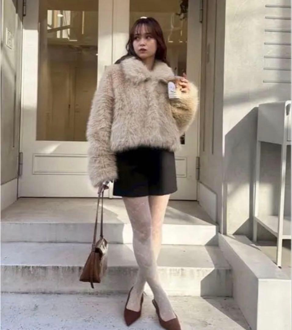 【mystic】ショートファーコート　韓国系 y2k グランジ