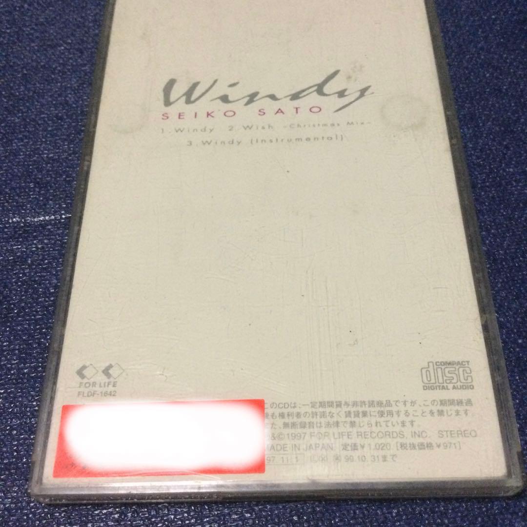 CD 佐藤聖子　windy 8センチ8cm シングル　シティポップ　ライトメロウ
