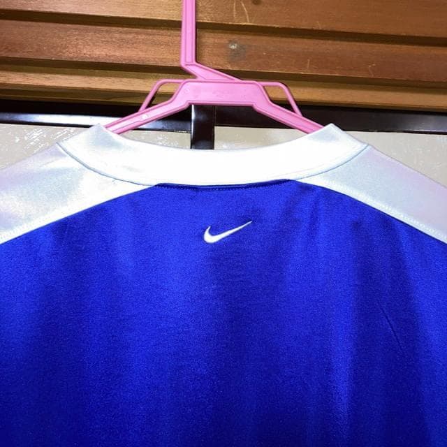 ナイキ ブラジル代表 2002 アウェー プラクティスシャツ 青 白 Lサイズ