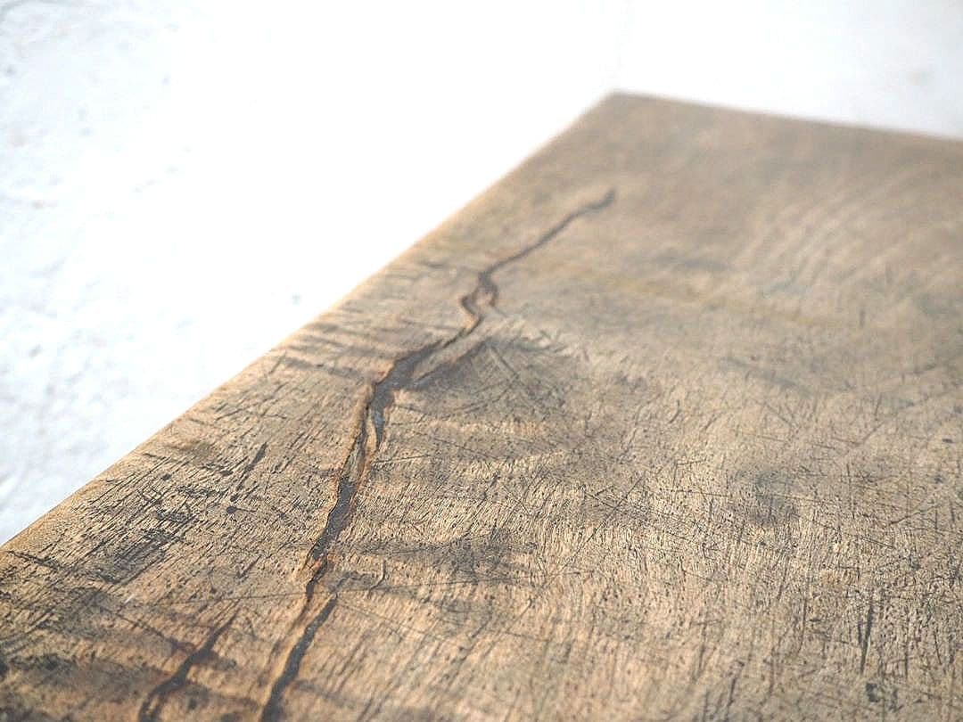 1405 一枚板のローテーブル　文机　陳列台　古家具　レトロ　アンティーク