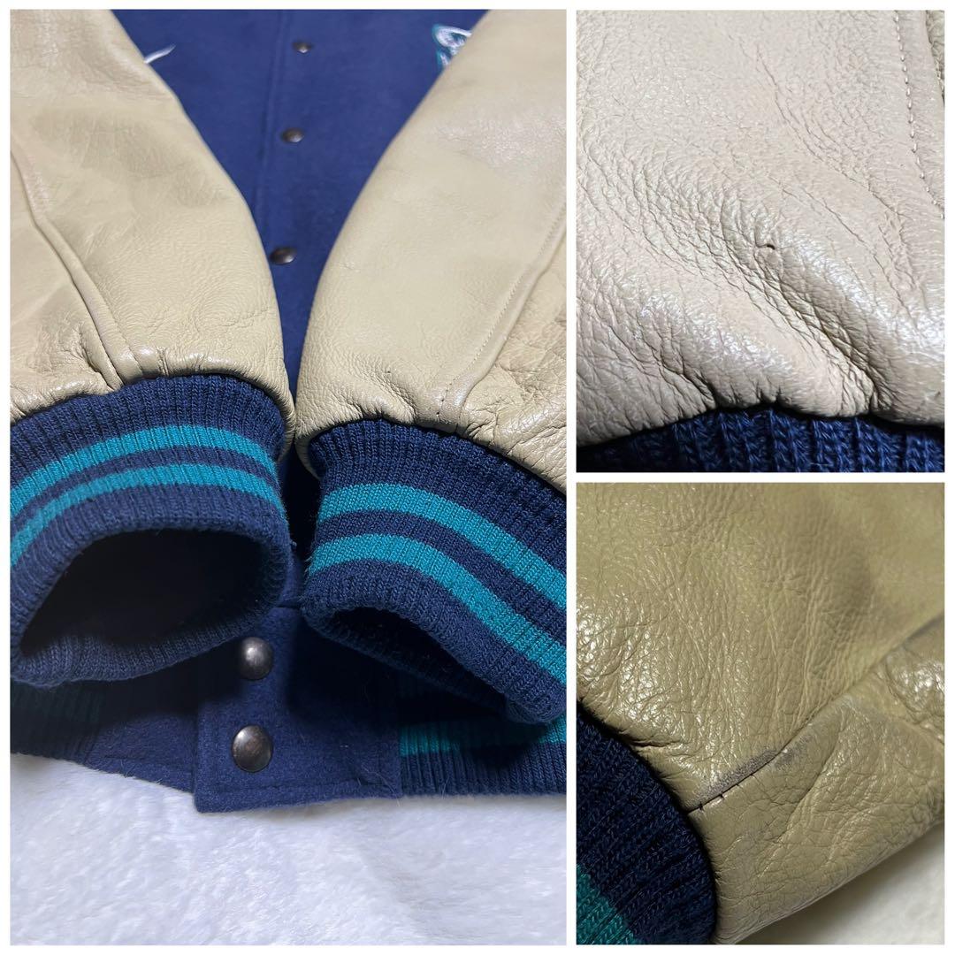 【ポロショウ様】リクエスト【希少】ナイキ マリナーズ スタジャン 袖レザー