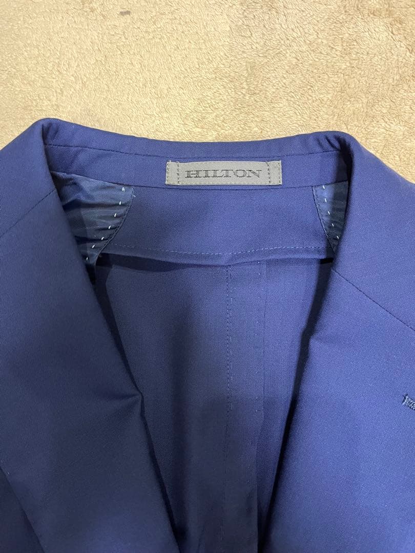 HILTON ヒルトン　ブルー　スーツ　セットアップ