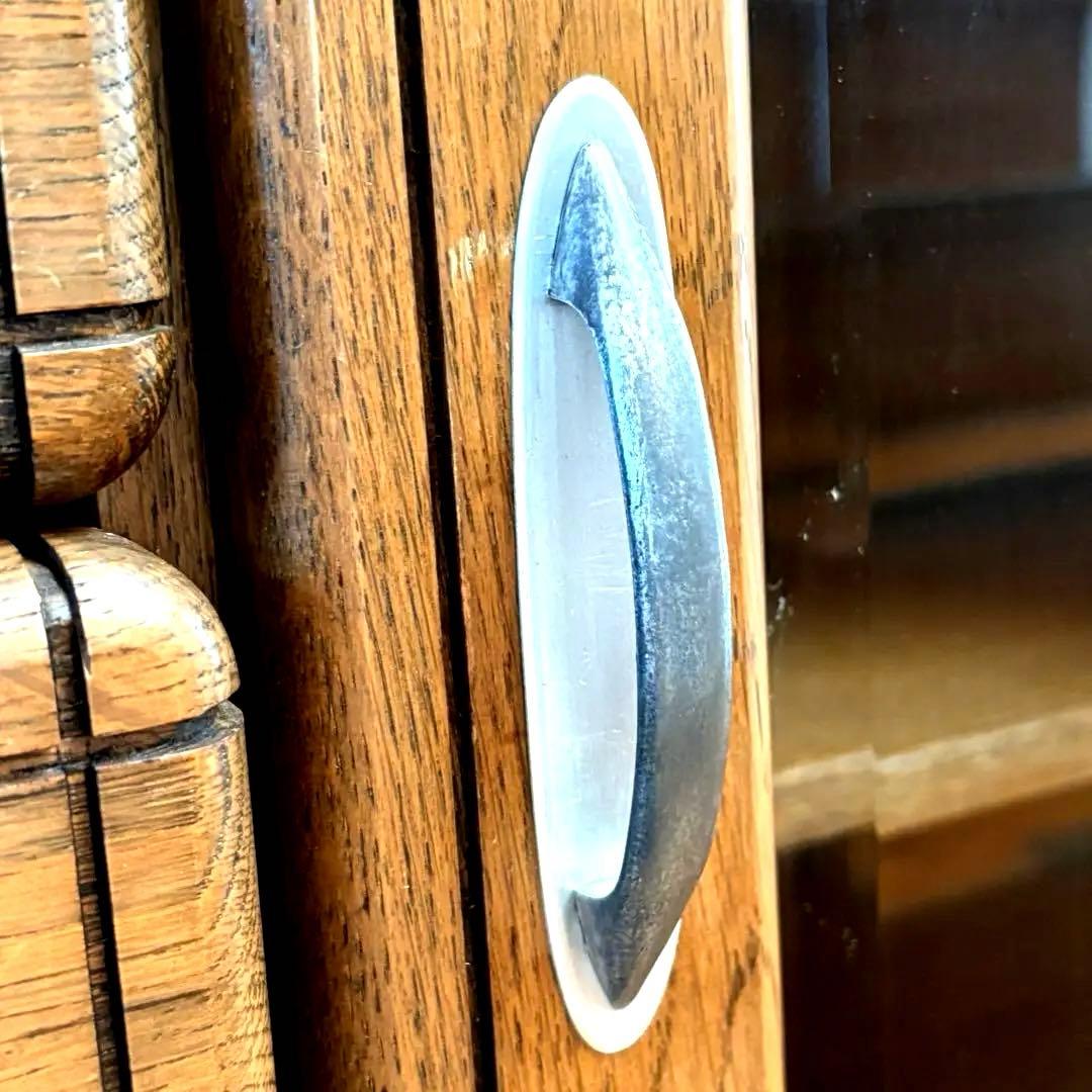 【一点物｜フランス製ヴィンテージキャビネット】オーク材×真鍮取手｜収納｜送料込み